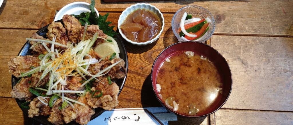 鳥羽風土のかき揚げ丼