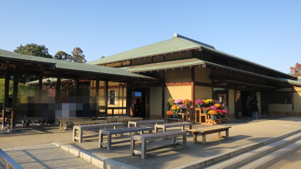 大仙公園日本庭園の茶店