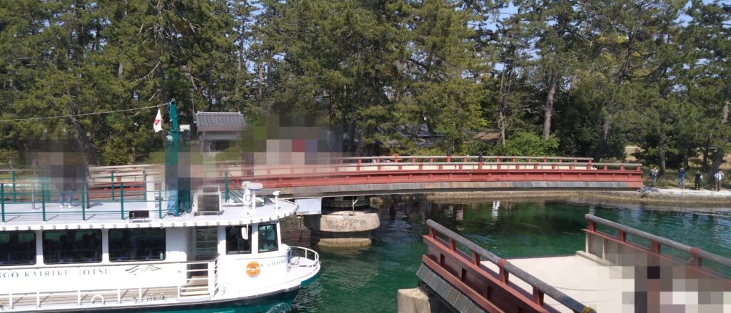 天橋立松吟の窓から見える景色