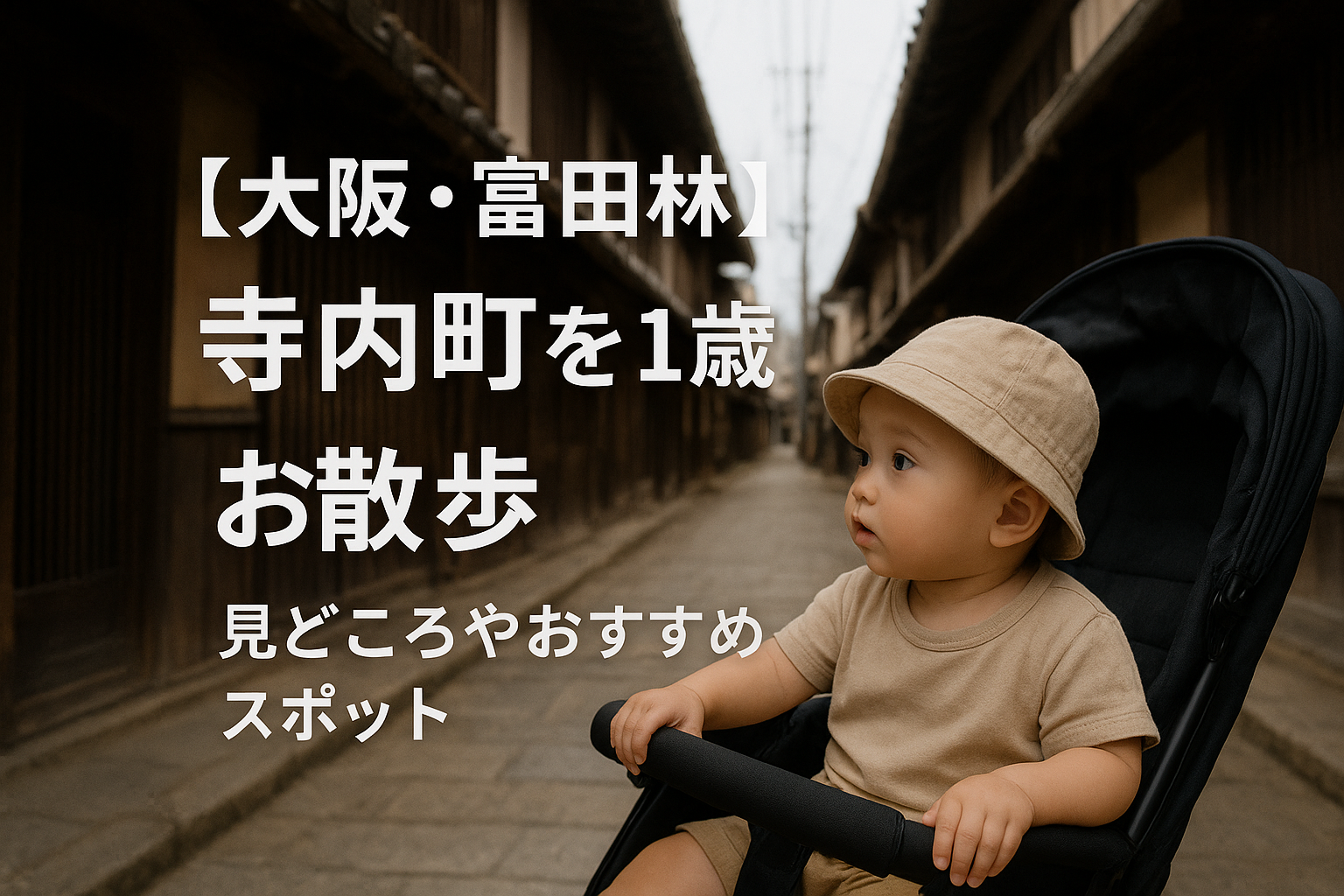 大阪府富田林市寺内町を1歳とお散歩