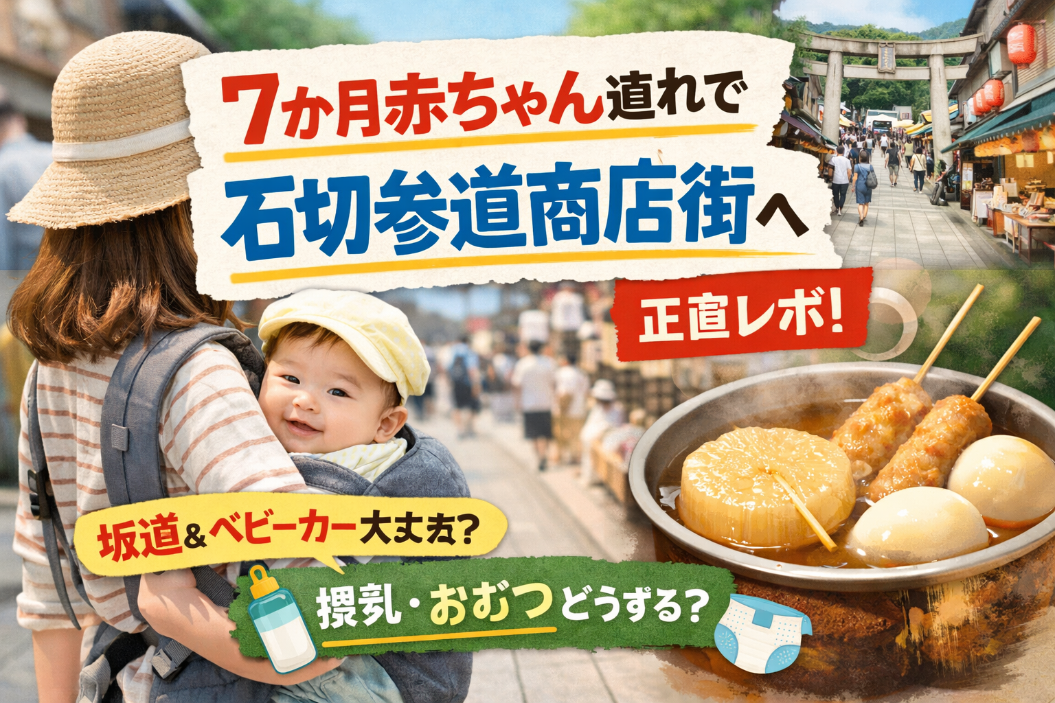 ７か月の赤ちゃんを連れて石切参道商店街へ行った