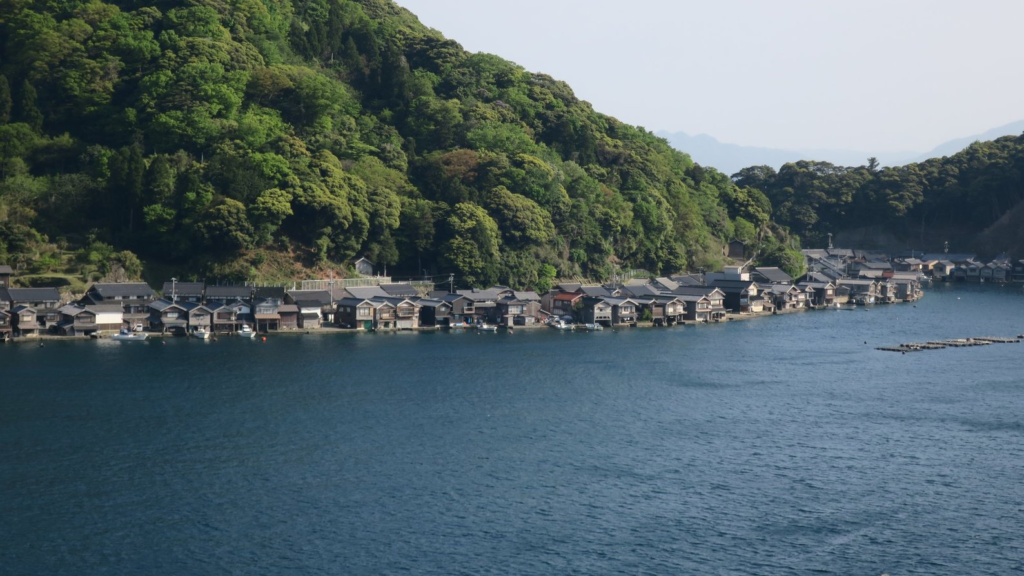 伊根の舟屋の景色